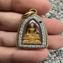 รูปหล่อเนื้อทองคำหลวงพ่อวัดไร่ขิง