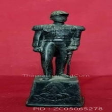 พระบูชาเสด็จเตี่ย ทรงหมวกพระมาลา ดินไทย ความสูง 10 นิ้ว