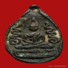 เหรียญหล่อหลวงพ่อขำ อินทปัญญา วัดโพธิ์เตี้ย ปี2466 (รุ่นแรก)