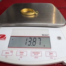 ตลับทองมือ 2 แกะลาย