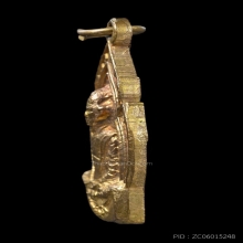 เหรียญเปลวเทียน หลวงพ่อเดิม วัดหนองโพ  ปี 2490