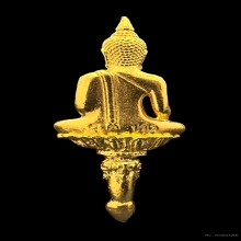 #พระทองคำ.. พระยอดธงมหาราช  หลวงปู่แผ้ว ปวโร รุ่น 1