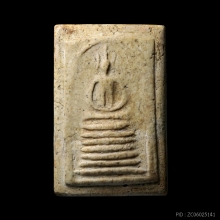 พระสมเด็จ วัดเกศไชโย 7ชั้นนิยม พร้อมใบสมาคม ชำรุดหักผ่านฐาน