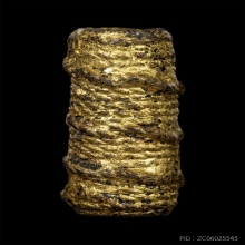 ตะกรุดสาริกาเนื้อตะกั่ว ถักเชือกลงรักทาทอง