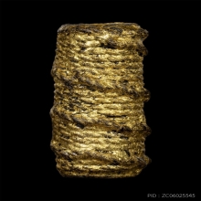 ตะกรุดสาริกาเนื้อตะกั่ว ถักเชือกลงรักทาทอง