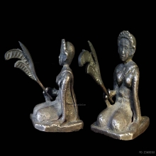 รูปหล่อบูชาพระแม่โพสพเนื้อเงิน