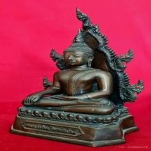 พระบูชาพระเจ้าใหญ่อินทร์แปลง พญานาค 5 นิ้ว วัดมหาวนาราม 