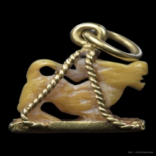 สิงห์สาริกาจิ๋วกระเช้าทองโบราณ