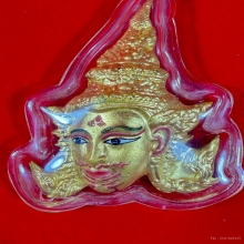 พระลักษณ์หน้าทอง รุ่น 2 หลวงปู่กาหลง(เขี้ยวแก้ว) เพ้นสี