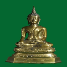 พระพุทธรูป สมัยรัชกาล พิมพ์ปางมารวิชัย เนื้อโลหะสำริด