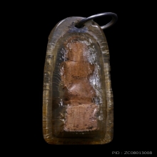 นางกวักไม้แกะ เลี่ยมเก่า