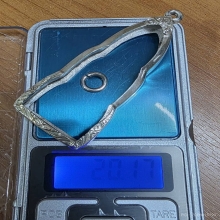 ตลับเงิน ใส่พระหูยาน งานมือ