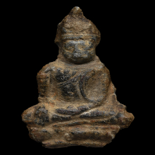 พระเทริดขนนก กรุเสมาสามชั้น เพชรบุรี พร้อมบัตรสมาคม