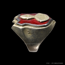 แหวนโล่ ลงยาแดง หลวงพ่อมุ่ย