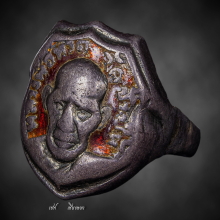 แหวนหลวงปู่ทวด ปี2506 เนื้อเงินลงยาแดง 