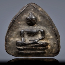 พระสรรค์หลวงพ่อกวย เนื้อดำ ยุคต้น สวย