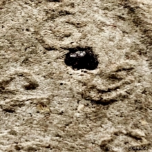 พระปิดตา วัดยายร้า หลวงปู่ทิม ปี2516 เนื้อผงสีเทา ฝังพลอยเสก