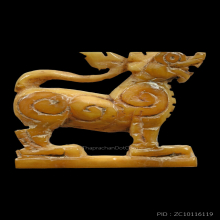 สิงห์หลวงพ่อเดิม สามขวัญ ศิลป์หน้าโบสถ์ +บัตรรับรอง2สถาบัน