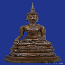 พระบูชายุคสมัยรัชกาลตอนต้น ปางมารวิชัย เนื้อสำริด