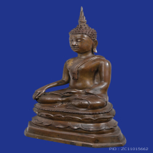 พระบูชายุคสมัยรัชกาลตอนต้น ปางมารวิชัย เนื้อสำริด