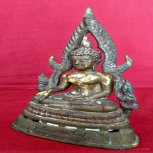 พระบูชาหลวงพ่อชินราช 4.2 นิ้ว พิมพ์หน้าจีน ก้นดินไทย 