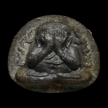 พระปิดตากนกข้างหลวงปู่โต๊ะ  เนื้อผงใบลานตะกรุดคู่ พ.ศ.2522