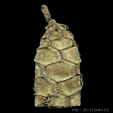 พระลีลากรุสุโขทัย ถักลวดเก่า สูงเกือบ 3 นิ้ว