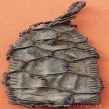 พระลีลากรุสุโขทัย ถักลวดเก่า สูงเกือบ 3 นิ้ว