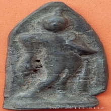 พระลีลากรุสุโขทัย เนื้อชินเงิน สูง 3 นิ้ว