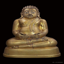 พระบูชาสังกัจจายน์เชียงแสน-รัชกวลยุคต้นๆ ขนาดหน้าตัก 5นิ้ว