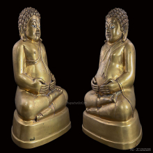 พระบูชาสังกัจจายน์เชียงแสน-รัชกวลยุคต้นๆ ขนาดหน้าตัก 5นิ้ว