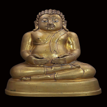 พระบูชาสังกัจจายน์เชียงแสน-รัชกวลยุคต้นๆ ขนาดหน้าตัก 5นิ้ว