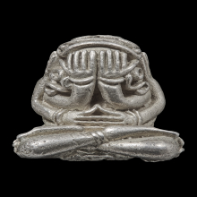 พระปิดตามหาอุตต์ ปี 2518 เนื้อเงิน หลวงพ่อเกษม เขมโก