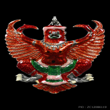 พญาครุฑ อ.วราห์ รุ่น เลื่อนสมณศักดิ์ พิมพ์ใหญ่ เนื้อเงินลงยา