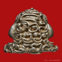 พระปิดตาชินอุตตโม หลวงปู่แหวน สุจิณโณ ปี ๒๕๑๘ เนื้อเงิน