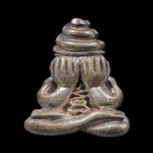 พระปิดตาพ่อท่านจันทร์ วัดทุ่งเฟื้อ ปี๒๕๒๗ เนื้อเงิน