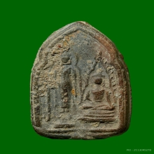 พระพุทธชินราชหลังสองปางนิยม เนื้อดิน กรุบางยี่หน สุพรรณบุรี