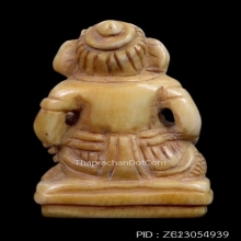 พระพิฆเนศงาแกะอาจารย์เอียด วัดเขาอ้อ (ดอนศาลา) ก้นจาร