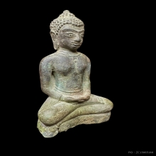 พระพุทธรูปศิลปะหริภุญชัย เนื้อสำริด