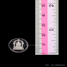 พระพิฆเนศ เนื้อเงินขัดเงา งานคเนศจตุรถี วัดแขกสีลม ปี 2555