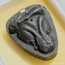 พระปิดตาปลดหนี้เนื้อใบลาน พิเศษตะกรุดคู่ หลวงปู่โต๊ะ 