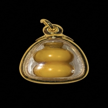 น้ำเต้าดูดทรัพย์รุ่นแรกสีเหลือง หลวงพ่อสด วัดปากน้ำภาษีเจริญ