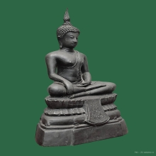 พระบูชารุ่นแรก หลวงพ่อดำ วัดตะคล้ำเอน กาญจนบุรี