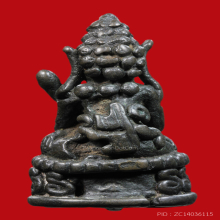 พระอุปคุตเขมรเนื้อสำริดเงิน