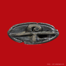 พระอุปคุตเขมรเนื้อสำริดเงิน