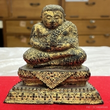 พระสังกัจจายน์ รัตนะ3 นิ้ว สวยมากทองเต็ม 