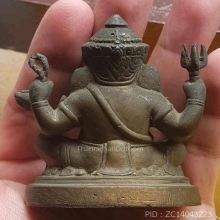 พระพิฆเนศขนาดบูชาหน้าตัก 3 นิ้ว มีจารใต้ฐาน 