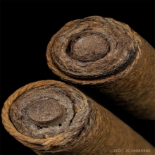 ตะกรุดกระดาษสาถักเชือกพอกผง หลวงพ่อผุด วัดวังเวียน