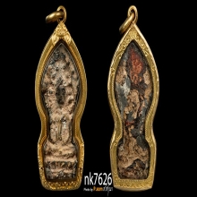 พระเชียงแสนสมาธิเล็ก มาพร้อมเลี่อมทอง