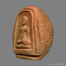 พระพิมพ์เศียรโล้นสดุ้งกลับเนื้อดิน หลวงปู่บุญ วัดกลางบางแก้ว